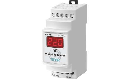 Dijital Voltmetre 1V - 500V AC (50/60 Hz) DIN KUTU mm 