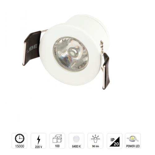 1,5W Mini Yıldız Spot Power Ledli (Beyaz)