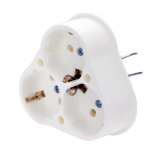 Sıva Altı 3 lü Topraklı Priz (Beyaz)