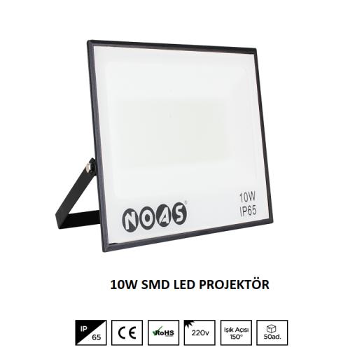10W Ultra Slim SMD Led Projektör Yeşil Renk