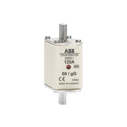 00 Boy 125A 30mm 500VAC çift göstergeli DIN gG Tipi Bıçaklı Sigortalar