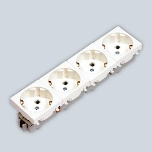 45X45mm 4 lü Sebeke Priz (45 Derece)