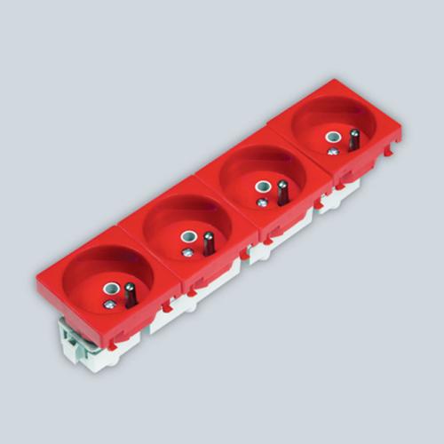 45X45mm 4 lü Sebeke UPS Priz (45 Derece)