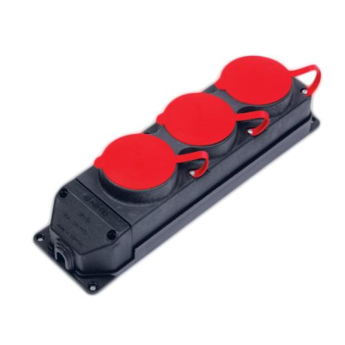 Kauçuk 3x25 A 3 lü Grup Priz