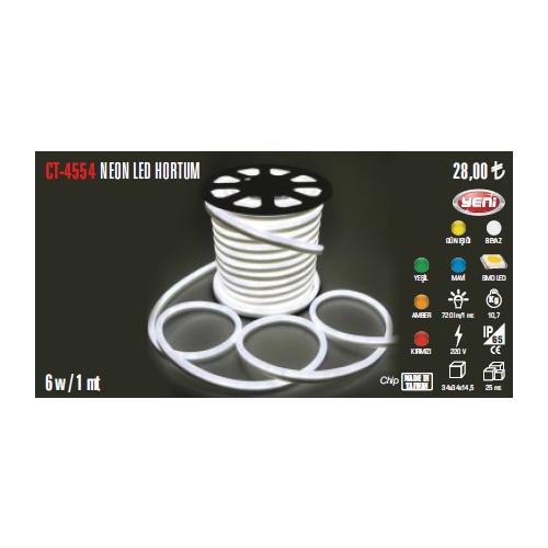 Neon Led Hortum 6W/1Mt 