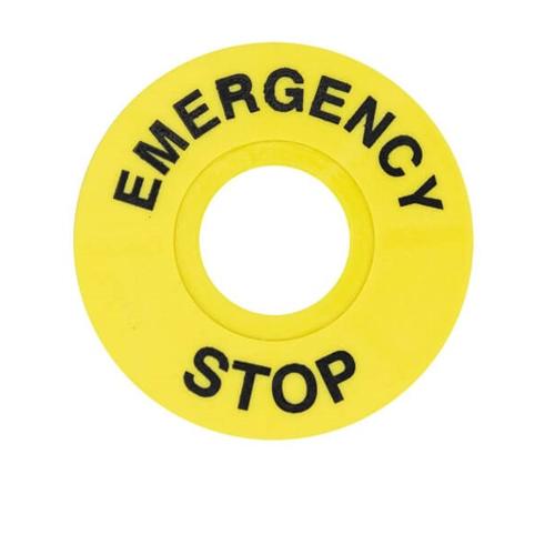 60mm Acil Stop Etiketi