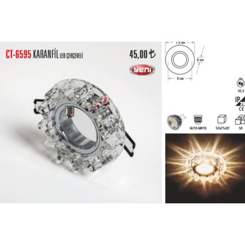 Kristal Cam Spot Karanfil