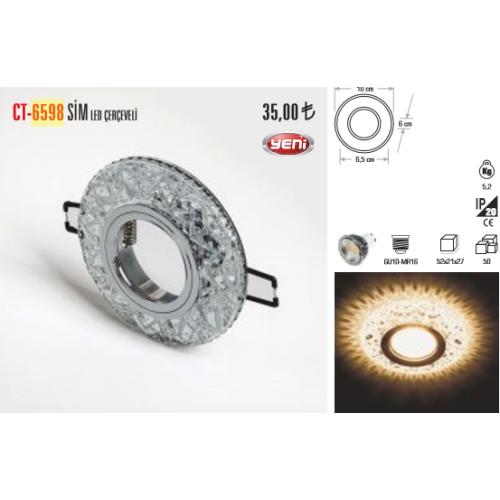 Sim Led Çerçeveli Cam Spot