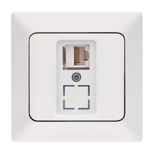 Tekli Data Prizi (Cat6) Aras (Beyaz) (Çerçeve Hariç)