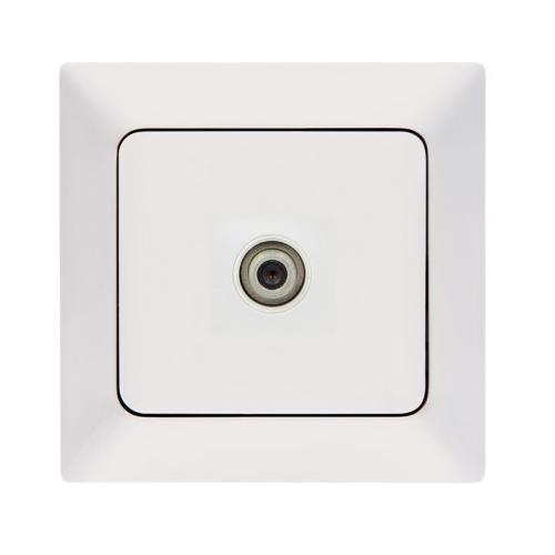 Uydu sat Prizi Eko Aras (Beyaz) (Çerçeve Hariç)