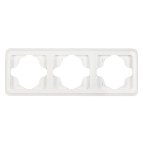 Üçlü Yatay Çerçeve Fırat (Beyaz) (Çerçeve Dahil)