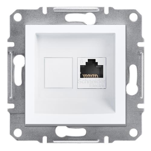 Asfora 1*RJ45CAT6-UTP Çerçeve Hariç Beyaz