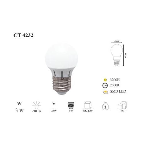 Edison Led Ampul (3W)(Günışığı)