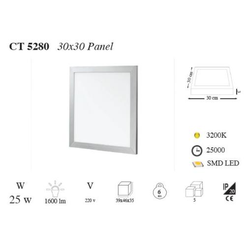 Led Panel(30X30)25W(Beyaz Işık)