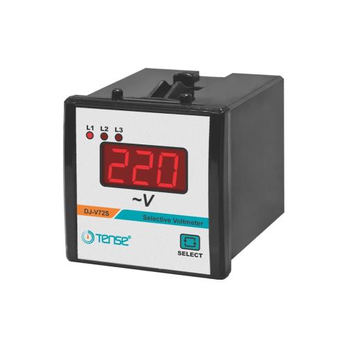 Dijital Seçmeli Voltmetre 1V - 500V AC (50/60 Hz) 72 x 72 mm 