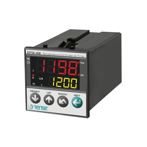 Dahili Zaman Röleli Sıcaklık Kontrol Cihazları 48 x 48 J,K,S,R,T,Pt100 (2x4 Dijital 7 Segment)  