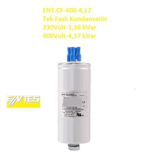 Silindir Kondansatör 1Faz 230V 1,38 kvar