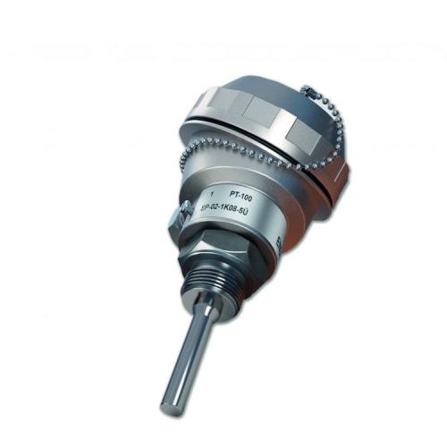 Kafalı Tip Termo Eleman Pt-100 8mm Çift Elemanlı ½ inç Rakorlu 700mm 