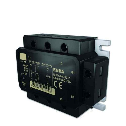 2x Solid State Röle 2x70A (Termostatlı) EPDA2 Serisi Panel Montajlı 