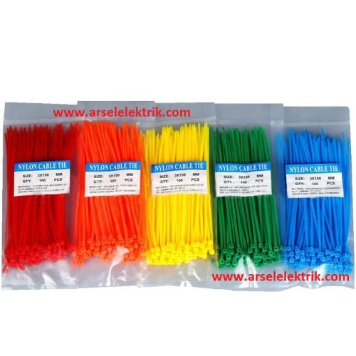 Mavi Kablo Bağı 200x3,6mm(1paket-100 Ad)