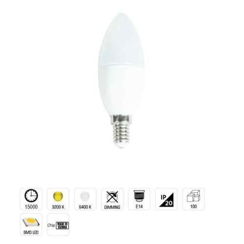 Led Buji Ampul Beyaz Işık