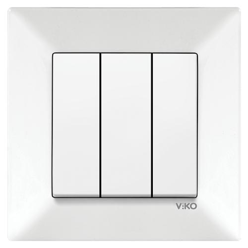 Üçlü Anahtar (Meridian-Beyaz) 