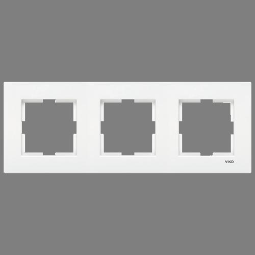 Üçlü Yatay Çerçeve  (Karre-Beyaz)