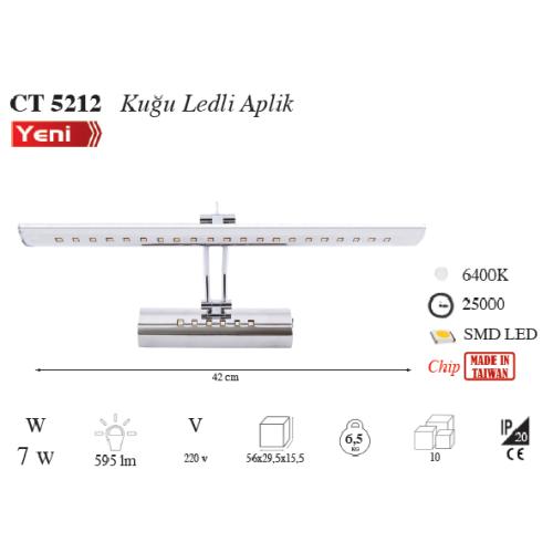 Ledli Kuğu Aplik (7W) (Günışığı)
