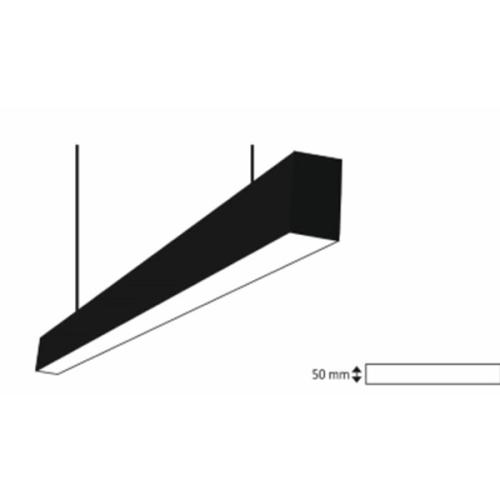 200cm Lınear Led Armatür Siyah Kasa Beyaz Işık