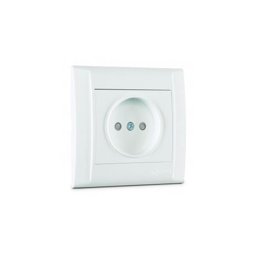 Çocuk Korumalı Priz Defne Çerçevesiz Beyaz