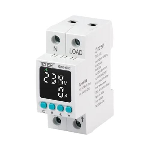 GKE-63E 63A Monofaze Gerilim ve Akım Koruma Rölesi | Dijital Ayarlı