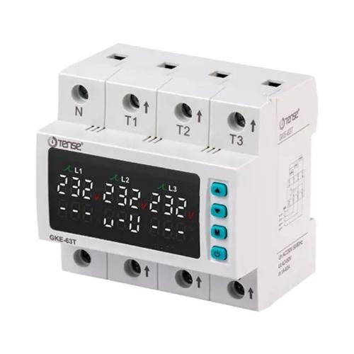 GKE-63T 63A Trifaze Gerilim ve Akım Koruma Rölesi | Dijital Ayarlı