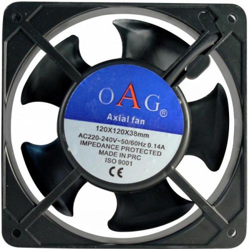 120x120x38 mm 220V A.C. Kare Fan