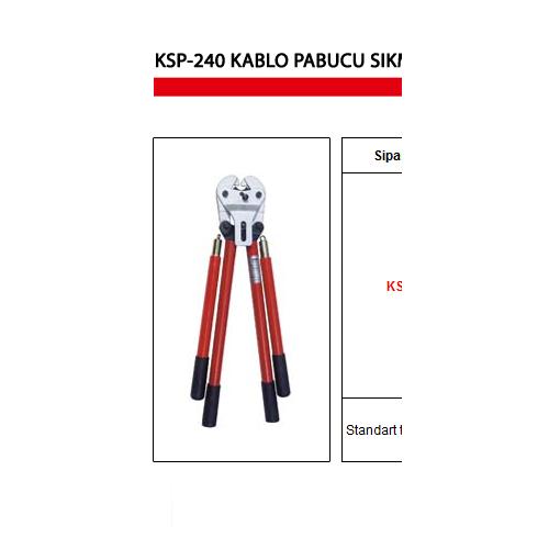 Kablo Pabucu Sıkma Pensesi , 120-240mm