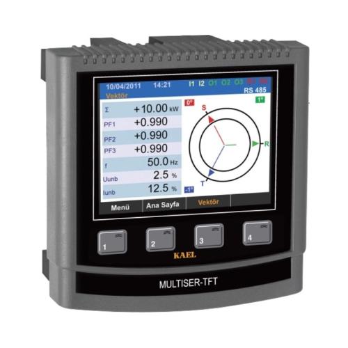 MULTISER-53-PC-TFT Renkli TFT Ekranlı Şebeke Analizörü