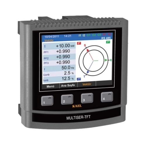 MULTISER-TFT Renkli TFT Ekranlı Şebeke Analizörü