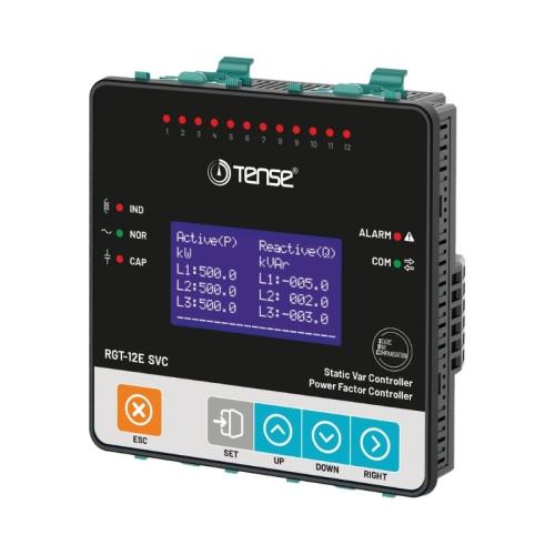 RGT-12E SVC 12 Kademe SVC Uyumlu Trifaze Reaktif Güç Kontrol Rölesi