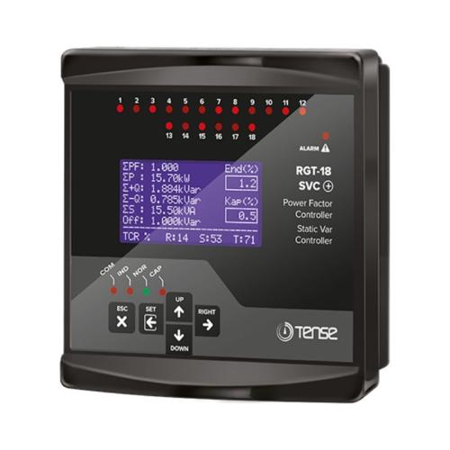 RGT-18SVC 18 Kademe SVC Uyumlu Grafik LCD Trifaze Reaktif Güç Kontrol Rölesi