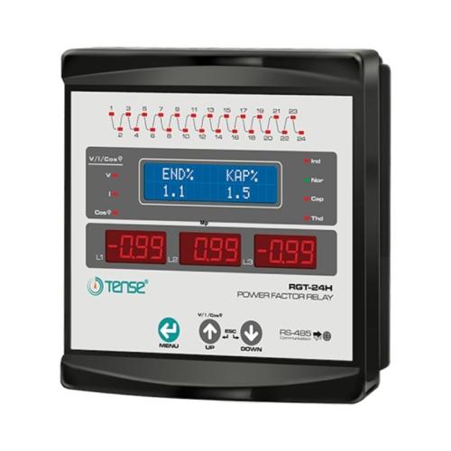 RGT-24H 24 Kademe Haberleşmeli Grafik LCD Trifaze Reaktif Güç Kontrol Rölesi