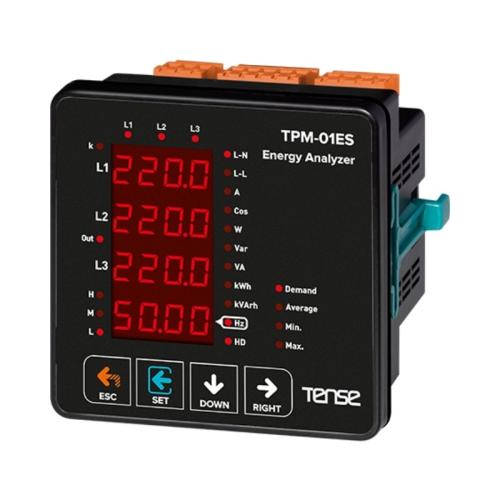 TPM-01 ES Haberleşmeli Enerji Analizörü 4x4 LED Ekran 