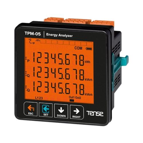 TPM-05 Haberleşmeli Enerji Analizörü Cam LCD Ekranlı 71.5x61.5 