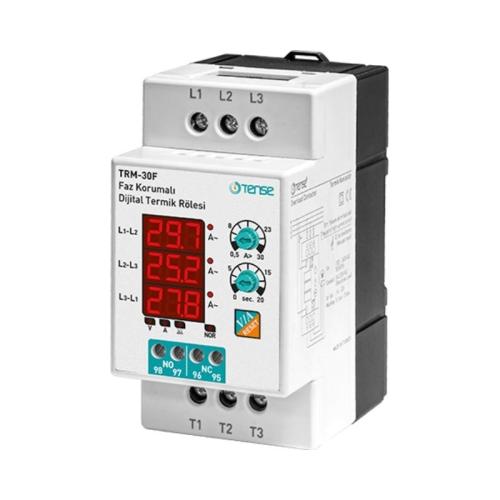 TRM-30F 0,5-30A Ayarlanabilir Gerilim Korumalı Dijital Termik Röle