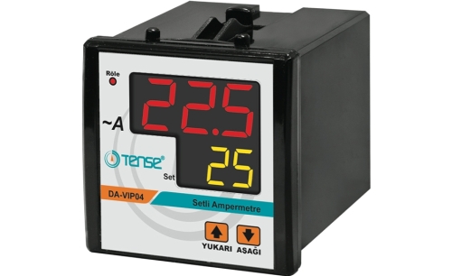 Dijital Setli Ampermetre, (50 Hz)  250mA - 100A   96 x 96 mm  