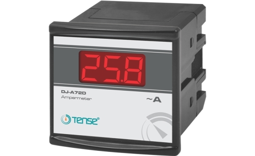 Dijital Ampermetre, (50/60 Hz)  1A - 100A  72 x 72  mm