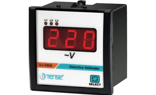 Dijital Seçmeli Voltmetre 1V - 500V AC (50/60 Hz) 96 x 96 mm 