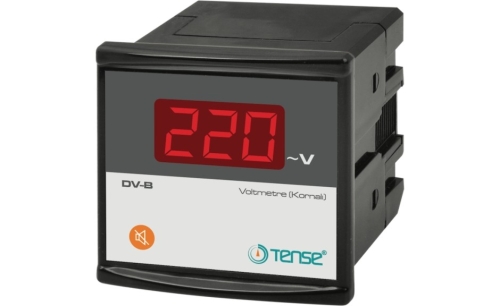 Dijital Seçmeli Voltmetre 1V - 300V AC (50/60 Hz), Buzzerlı 72 x 72 mm