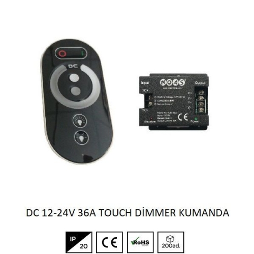 Touch Dimmer Kumanda 36A 12-24V DC