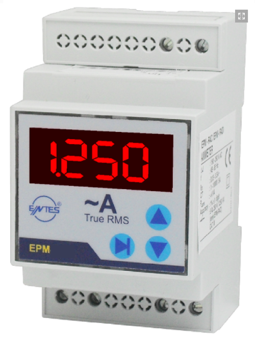 Ampermetre Ray Montajlı , Setpointli (CT-25 harici olarak satılır, fiyata dahil değildir) (CT-25 ile 1-210 A Direkt)