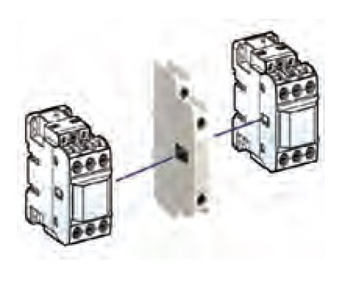 3 Kutuplu Kontaktörler İçin Mekanik Kilitleme Bloğu  (3P MC-185a/MC-400a, 4P MC-100a/MC-400a için)